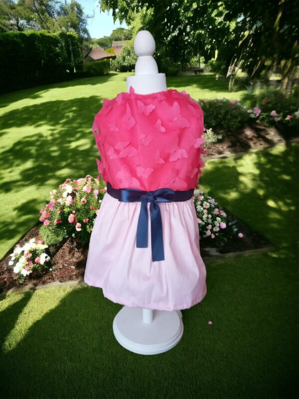 Vestido Primavera Mariposas Fiusha