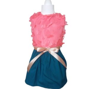 Vestido Primavera Mariposas Coral